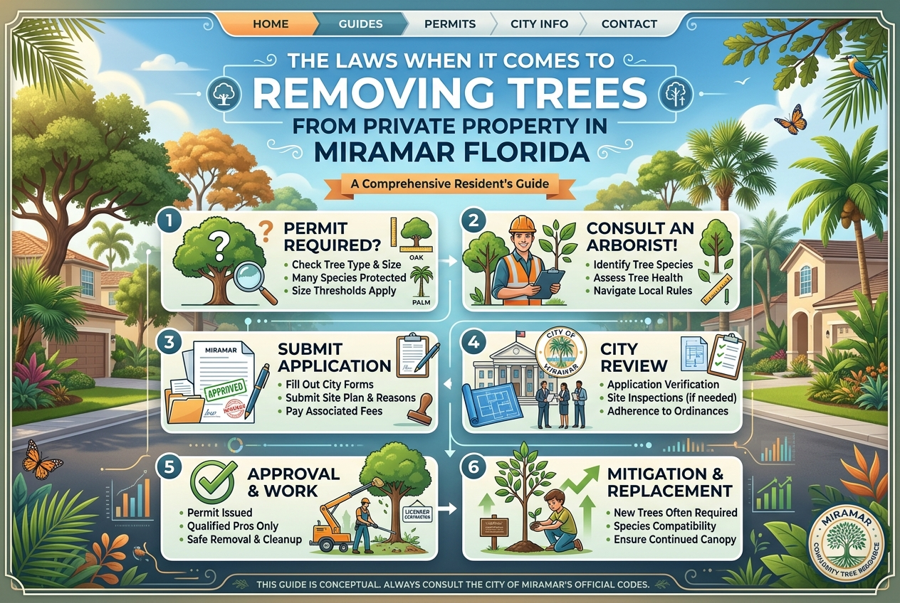 The Laws When It Comes To Removing Trees From Private Property In Miramar Florida